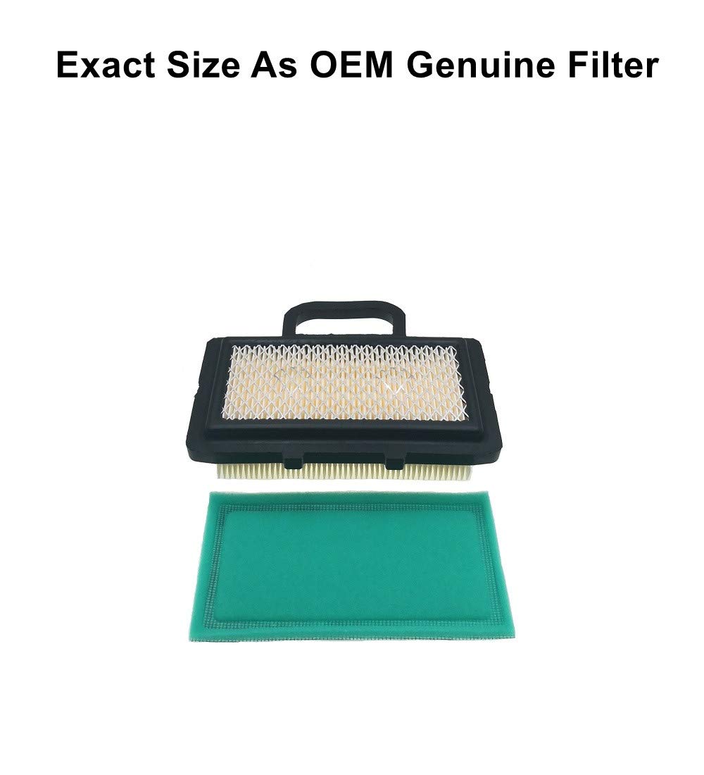 MOWFILL pre-filter 273638 close-up highlighting dirt capture for Deere fitment.