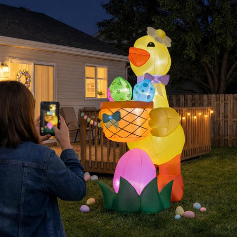 Mowholm yard decor featuring goose inflates outdoors, perfect for lawn displays