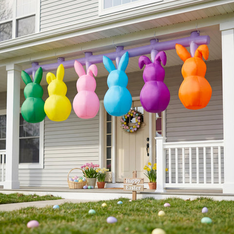 Mowholm easy setup inflates quickly for simple seasonal decorating.