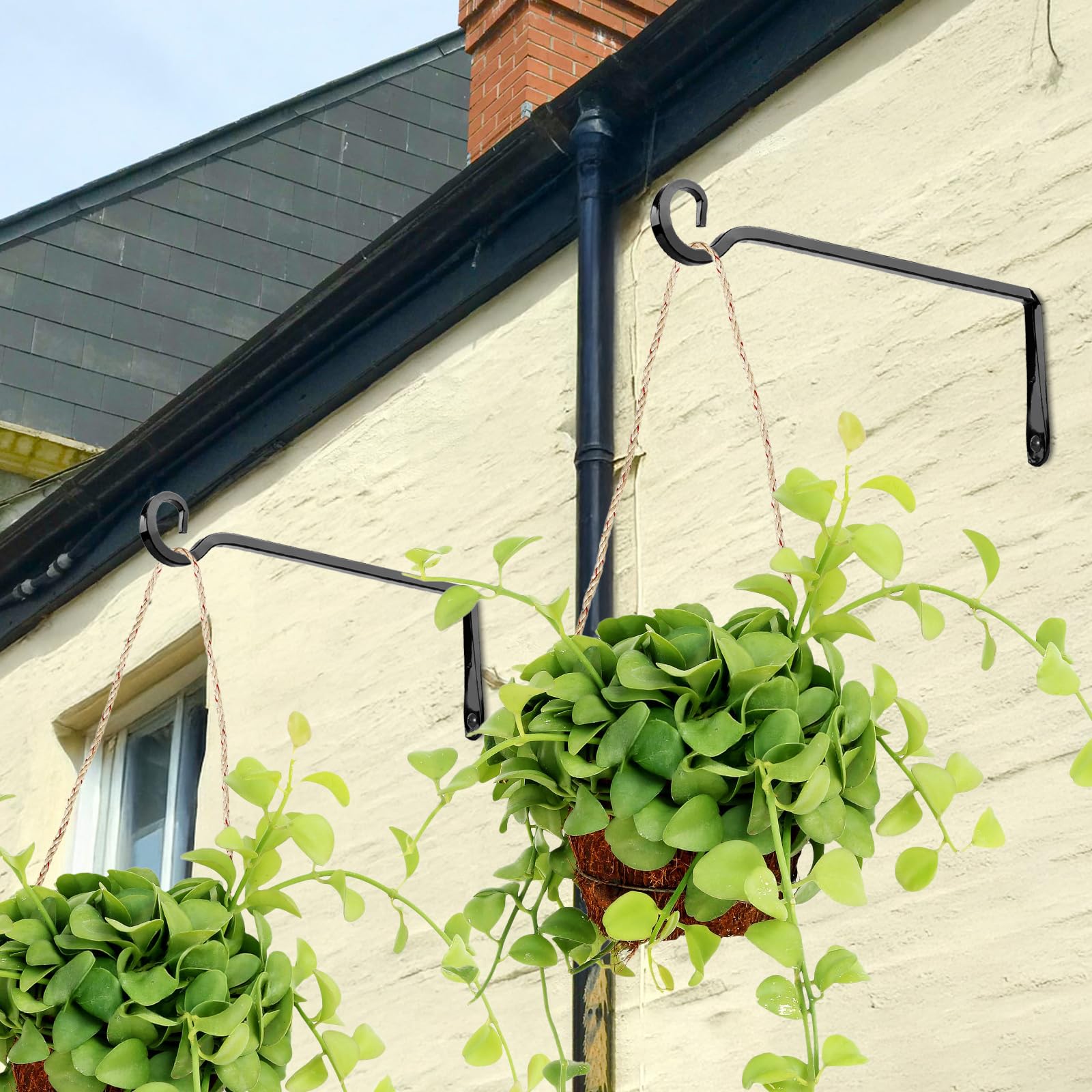 MOWPOG easy-install hardware makes mounting on walls, fences, or trees quick.
