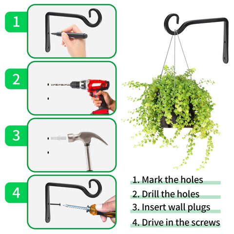 MOWPOG wind chime hanger keeps decorative items secure