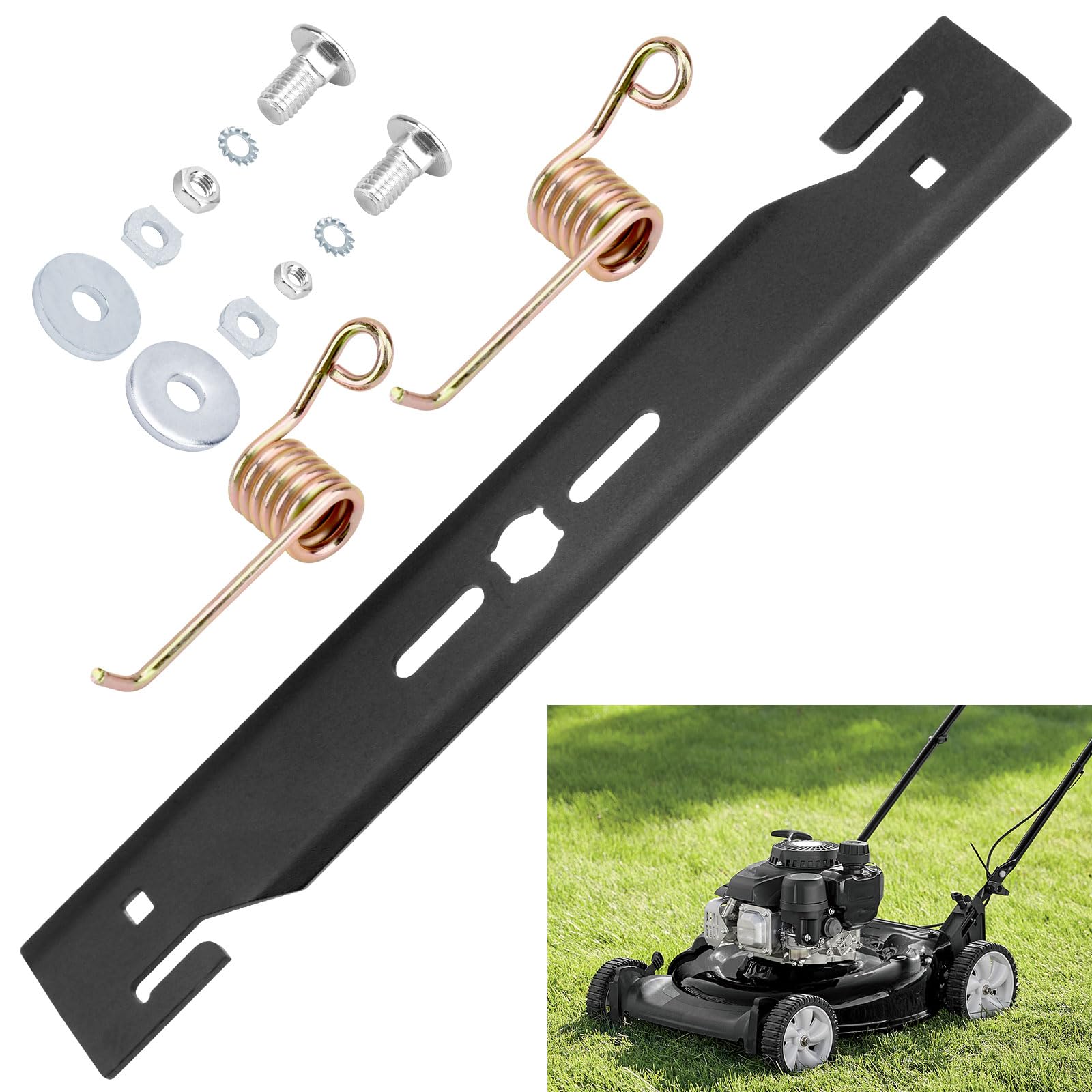MOWZXL 16-inch detatching blade ready for precise, clean cuts across your lawn.