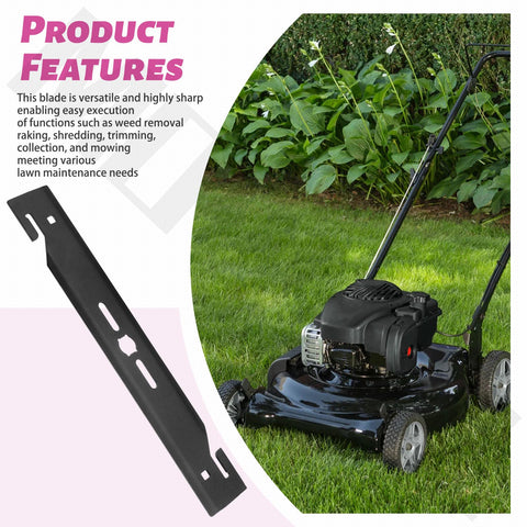 MOWZXL weed-removal capability blade reduces clippings for a tidier lawn.