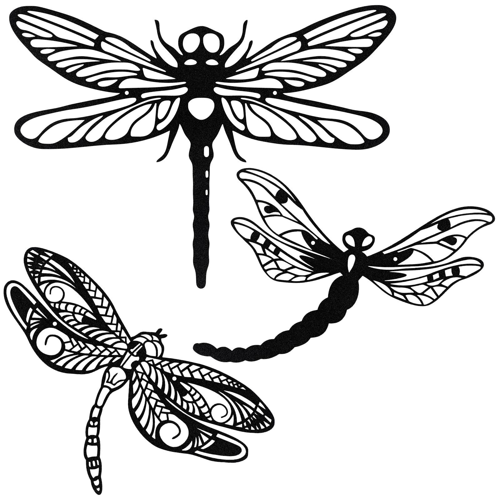 Moxweyeni dragonfly wall decor 7.9x6 inches enhances indoor living rooms with natural charm.
