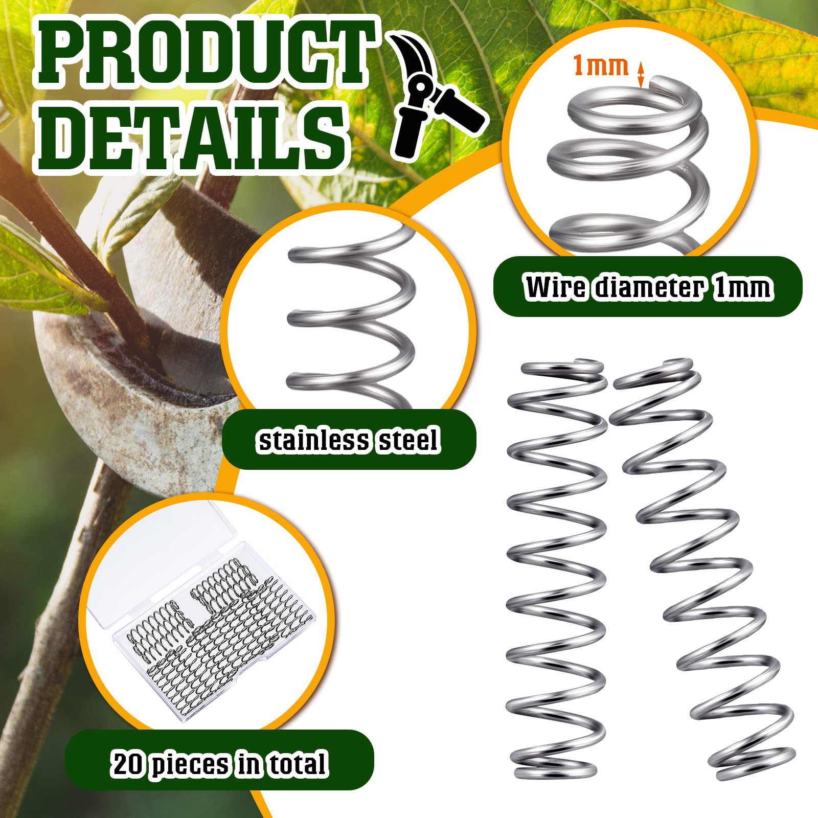 Hydrofarm-compatible springs by Moxweyeni securely fit pruners and trimming scissors.