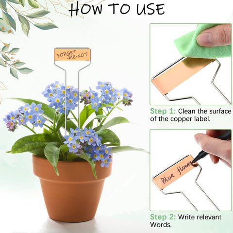 Moxweyeni plant markers suitable for labels in pots and garden beds.