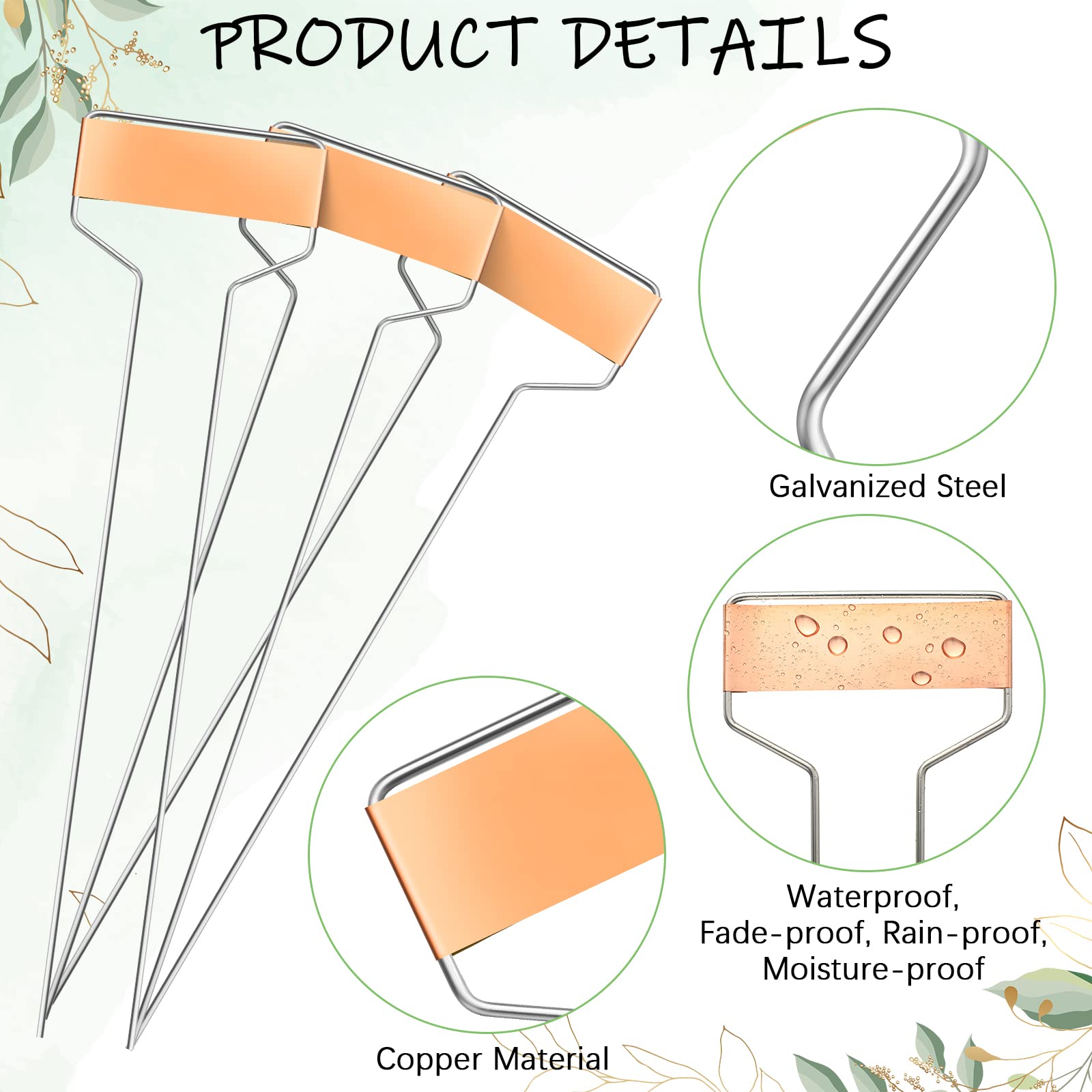 Moxweyeni permanent pens included for quick, lasting plant labeling.