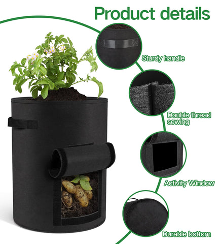 Moyios 15 gal bags packaged flat for easy storage and reuse.