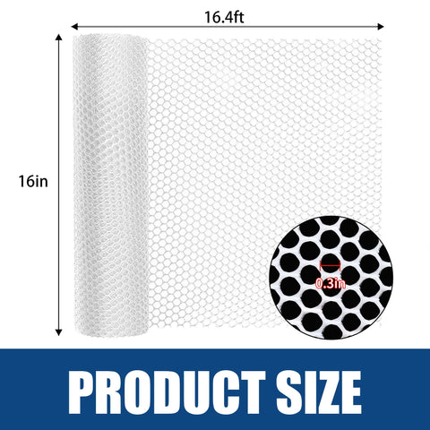 Moyios white wire mesh close-up highlights durable plastic grid and smooth edges