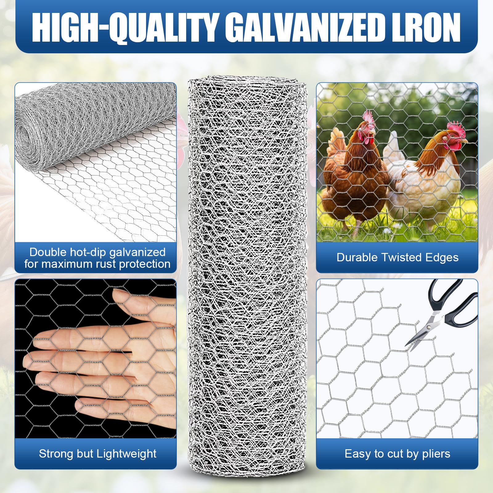 Moyios hex mesh wire diameter 0.6 mm for sturdy fencing.