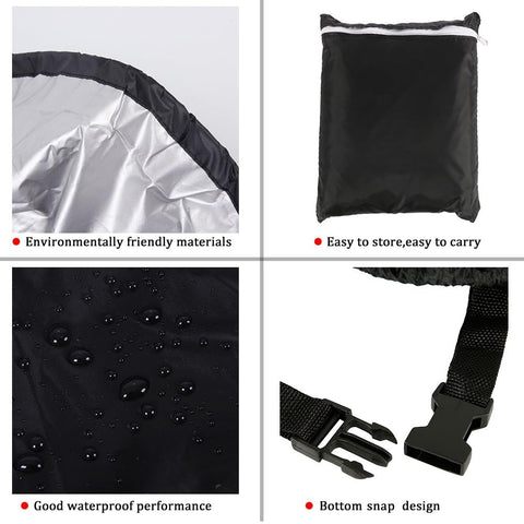 Moyubath drawstring-secured cover stays tight even in windy conditions.