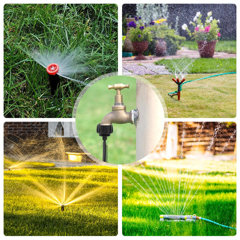 Mozeat Lens five-pack irrigation fittings for versatile layouts.