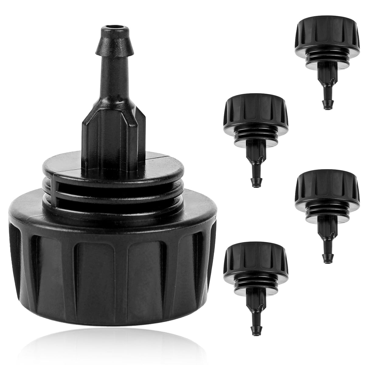 Mozeat Lens three-quarter to one-fourth inch adapter for leak-free garden connections.