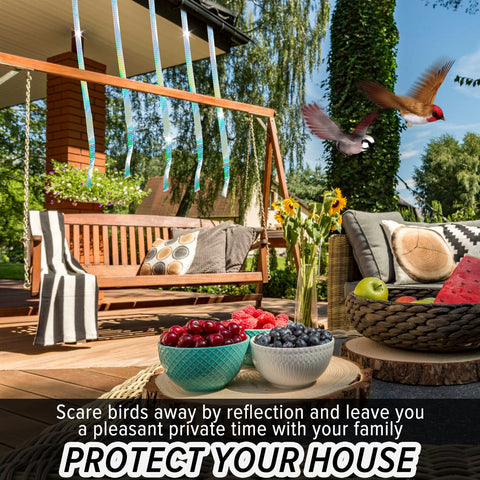 MP mypole bird scare tape ribbon garden decor doubles as a deterrent