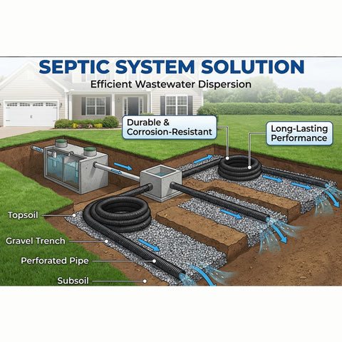 MPOBSP tubing suitable for irrigation, hydroponics, and aquaculture layouts