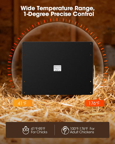 MQAAUP thermostat-enabled panel ensures steady climate.