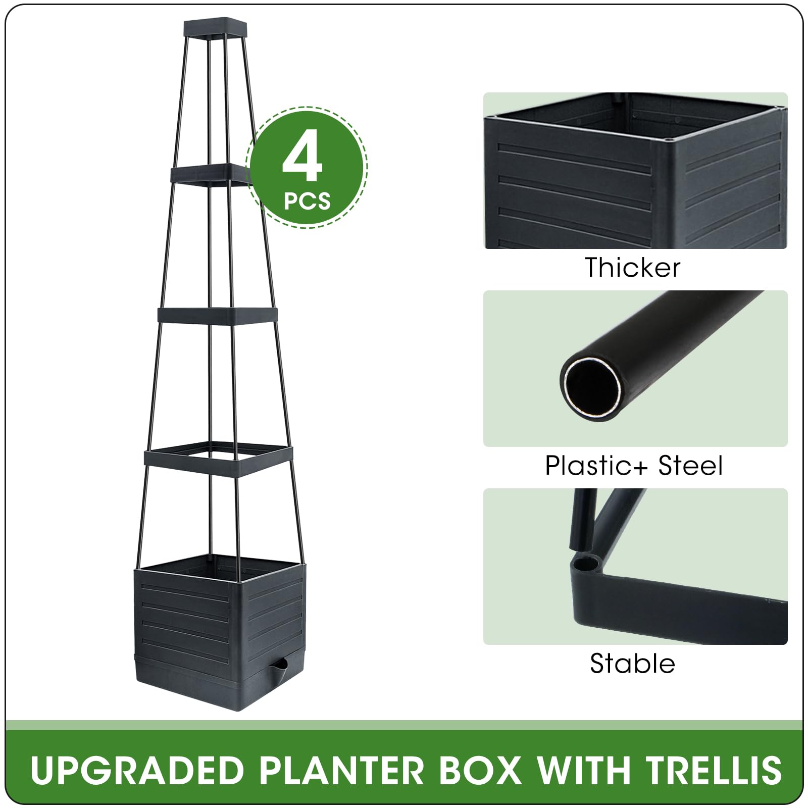 MQFORU indoor-outdoor planter suitable for patio or balcony use
