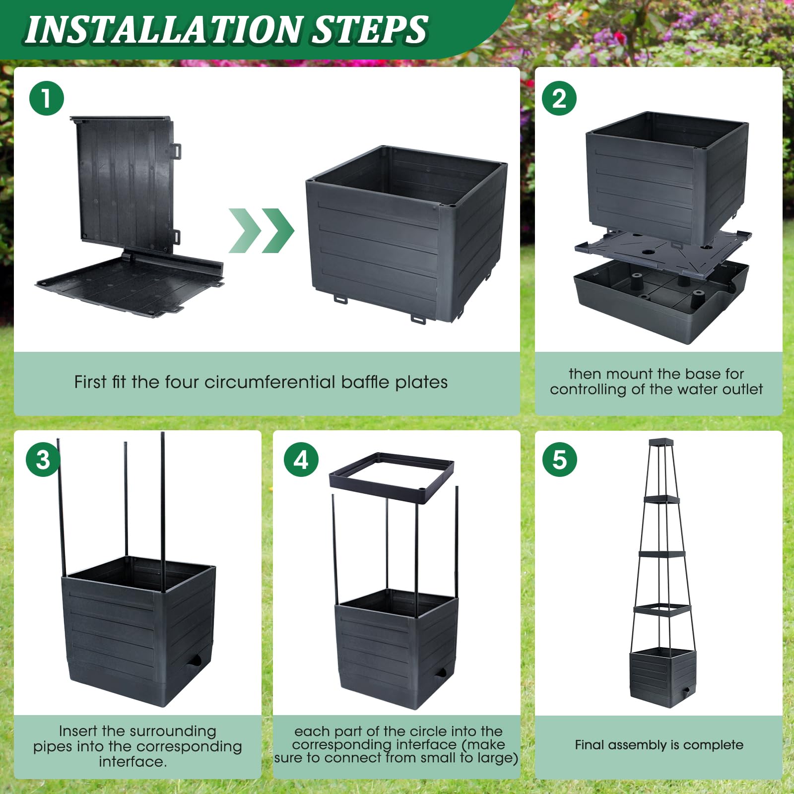 MQFORU planting box provides ample soil space for nutrient-rich cultivation