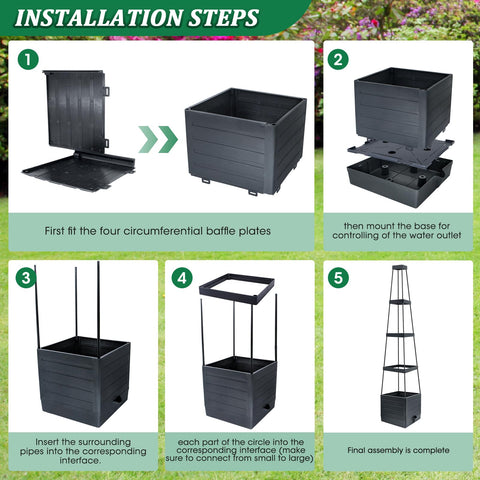MQFORU planting box provides ample soil space for nutrient-rich cultivation