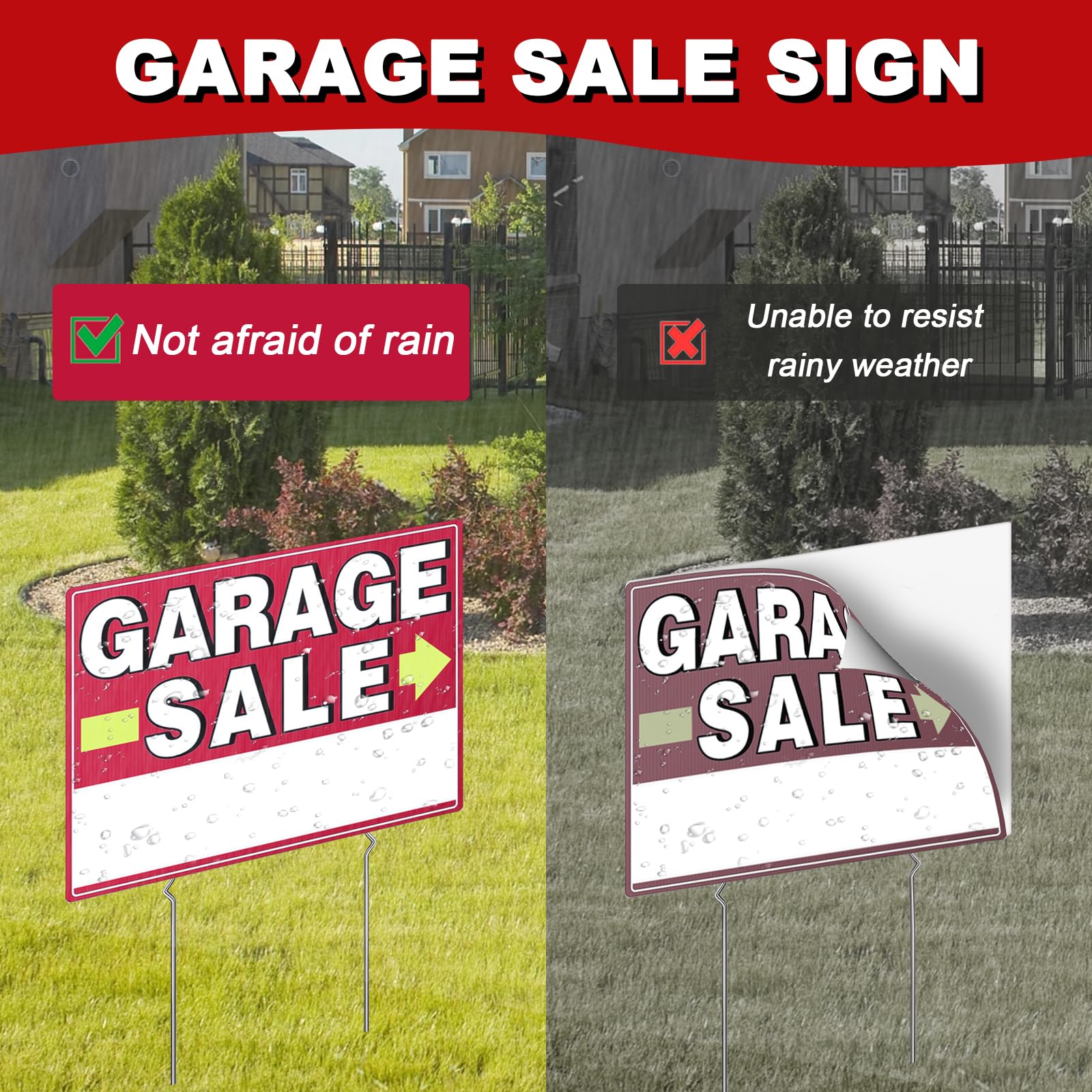MQHS stake 12-inch helps secure signs outdoors against wind
