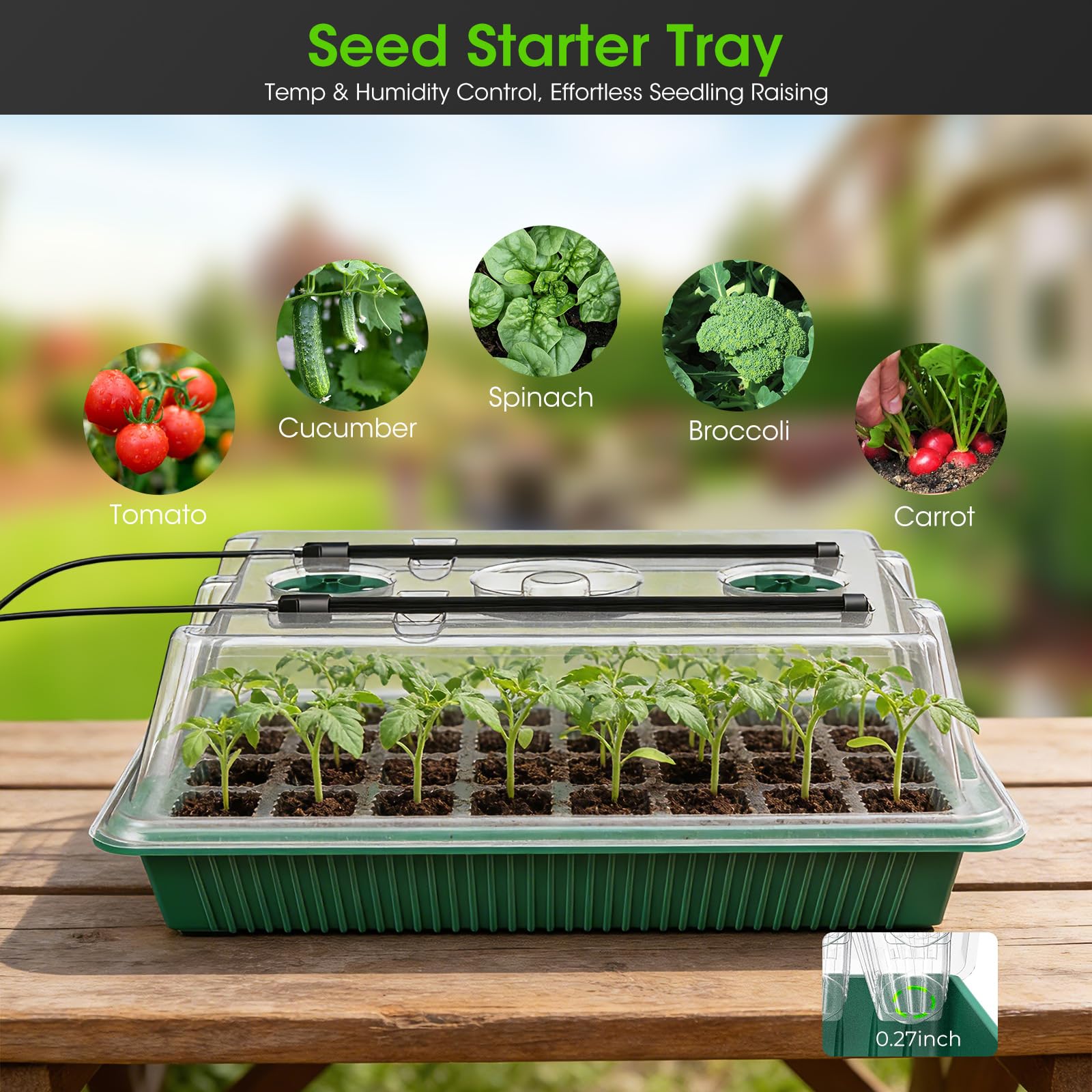MQHUAYU 100 nursery bags expand your seedling setup