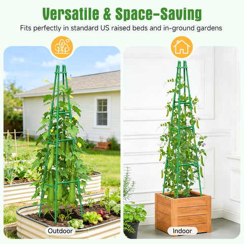 MQHUAYU adjustable height trellis adapts to plant growth