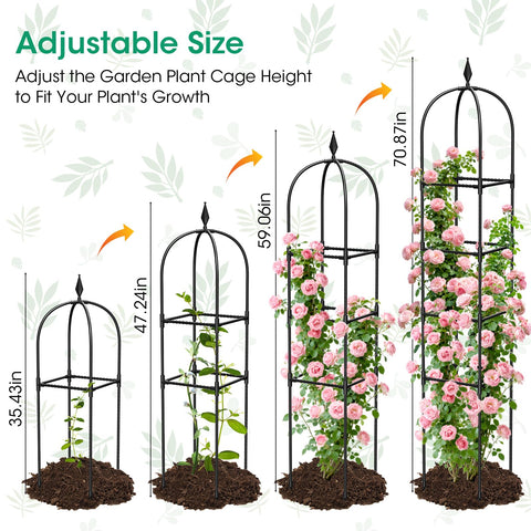 Rustproof PVC-coated iron frame ensures durability for long-term use.