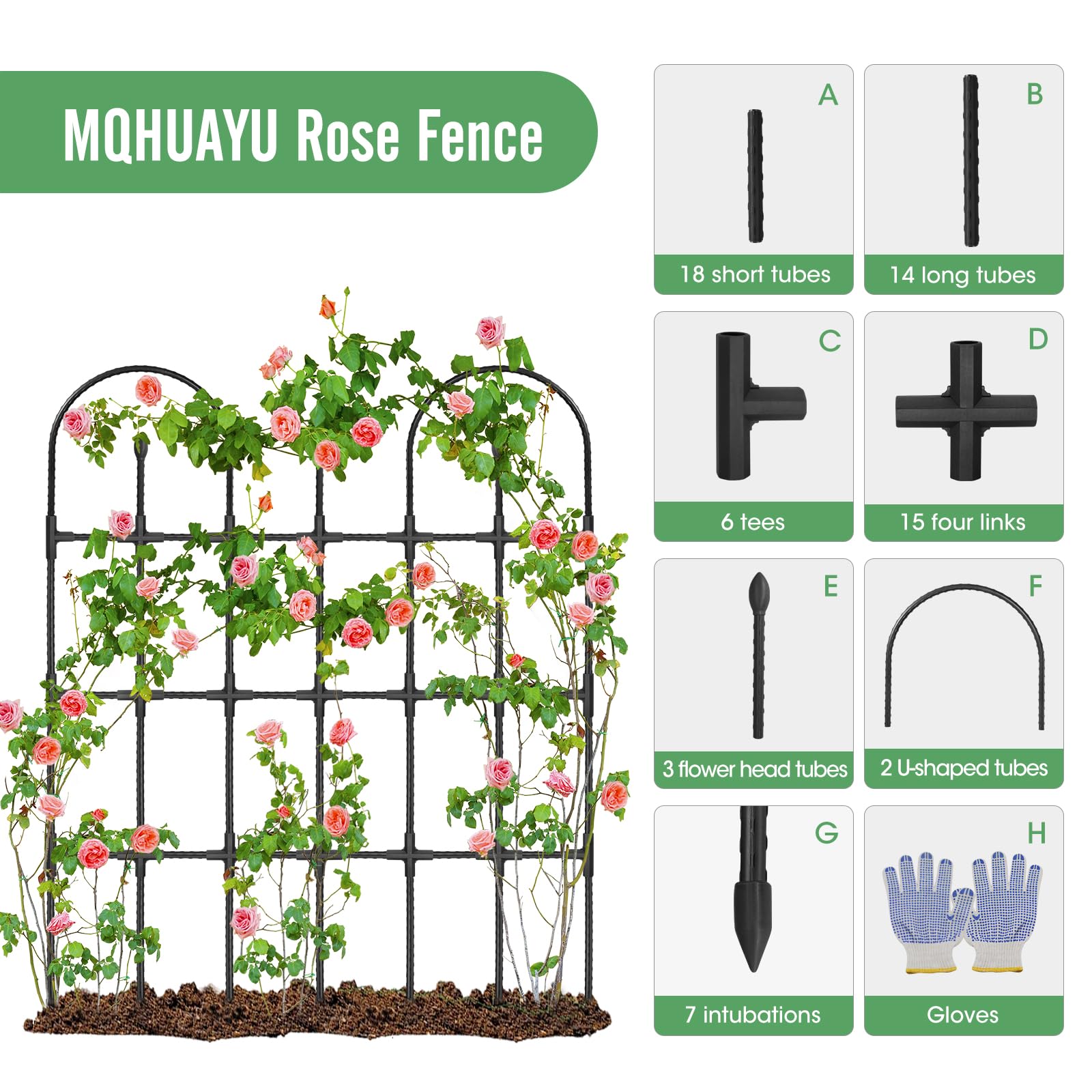 MQHUAYU cucumber tomato cage supporting tall vines.