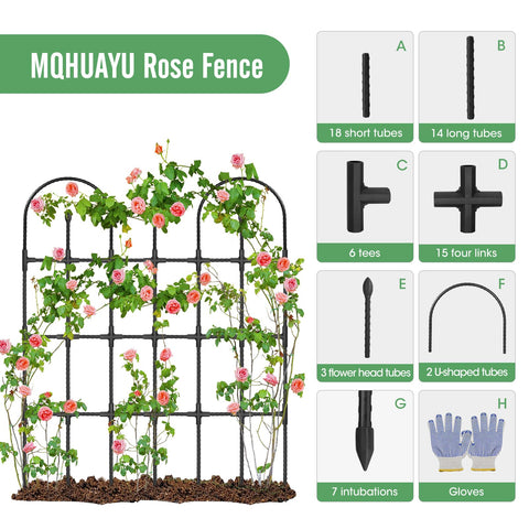 MQHUAYU cucumber tomato cage supporting tall vines.