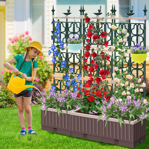 MQHUAYU decorative four-leaf pattern adds charm to outdoor spaces.