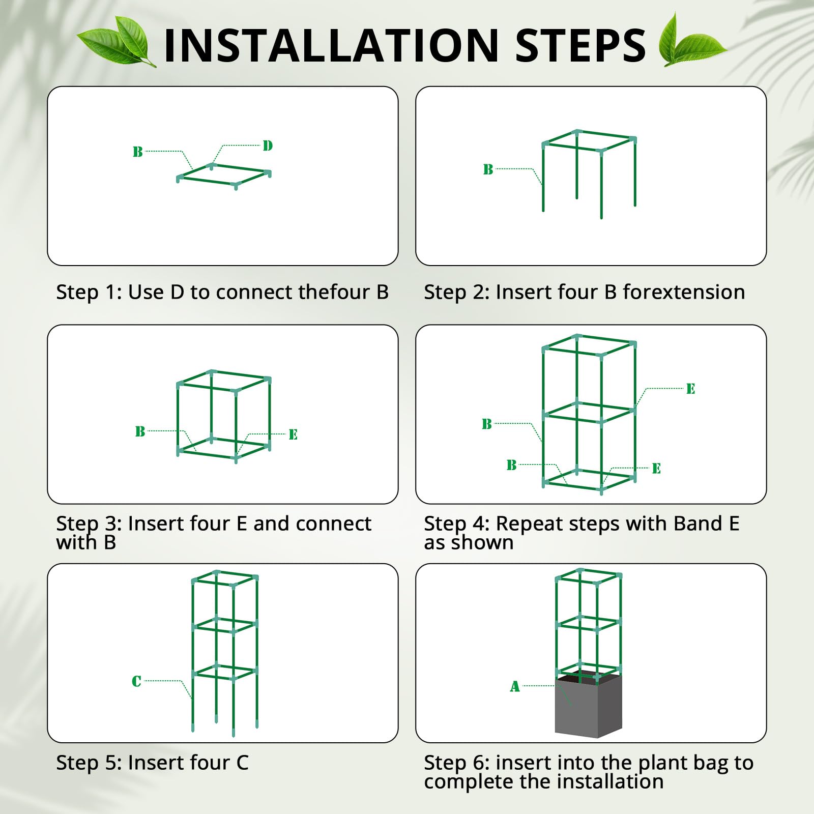 MQHUAYU easy-assembly vertical garden setup fits patios and beds.
