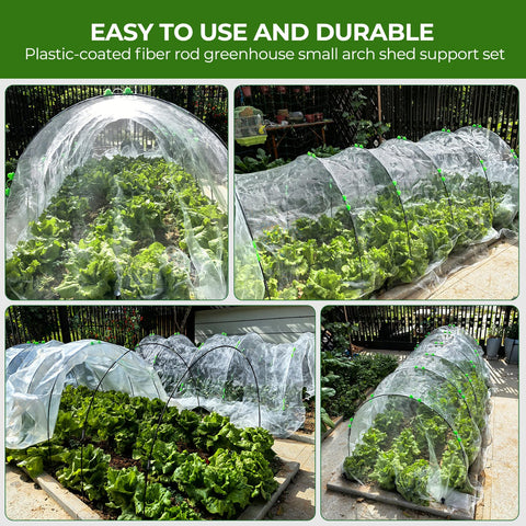 MQHUAYU garden clips secure row covers for plant protection.