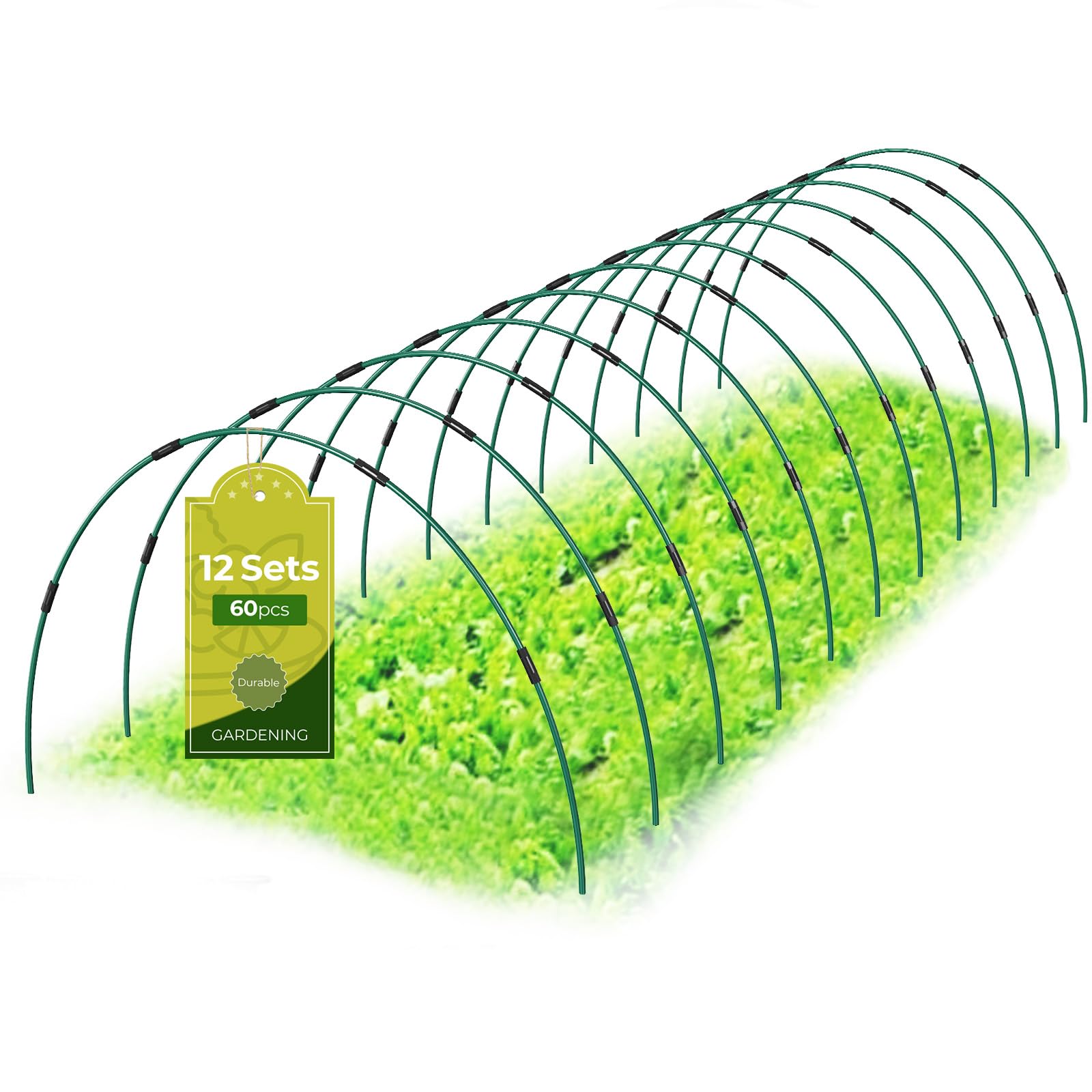 MQHUAYU garden hoops for raised beds offer versatile outdoor support.