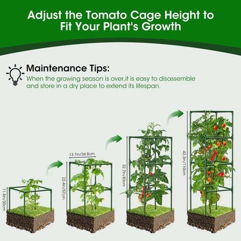 MQHUAYU heavy-gauge, rust-resistant stakes in use.