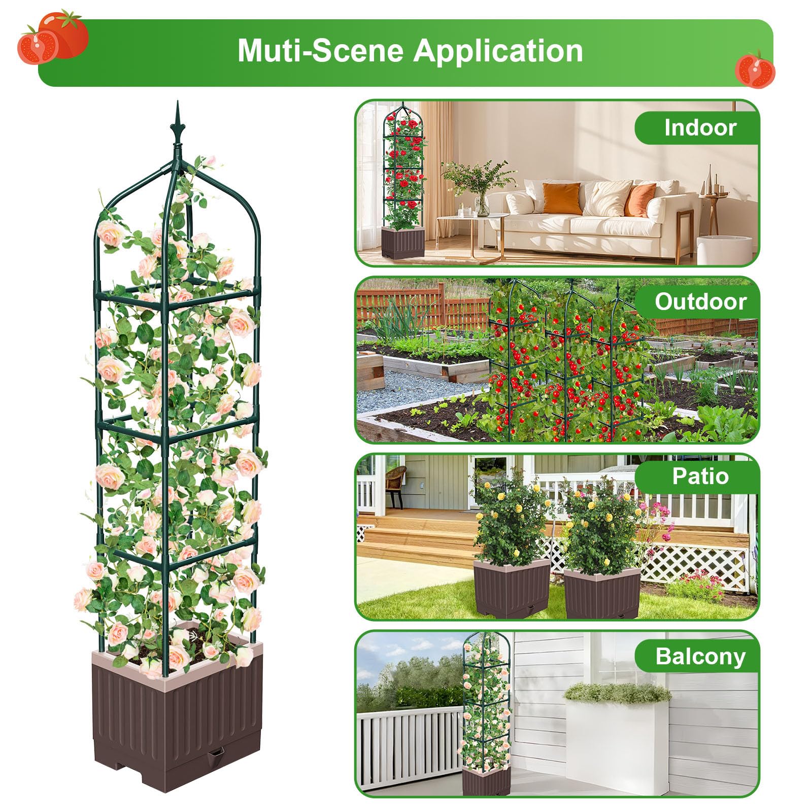 MQHUAYU indoor outdoor versatility for balconies or greenhouses