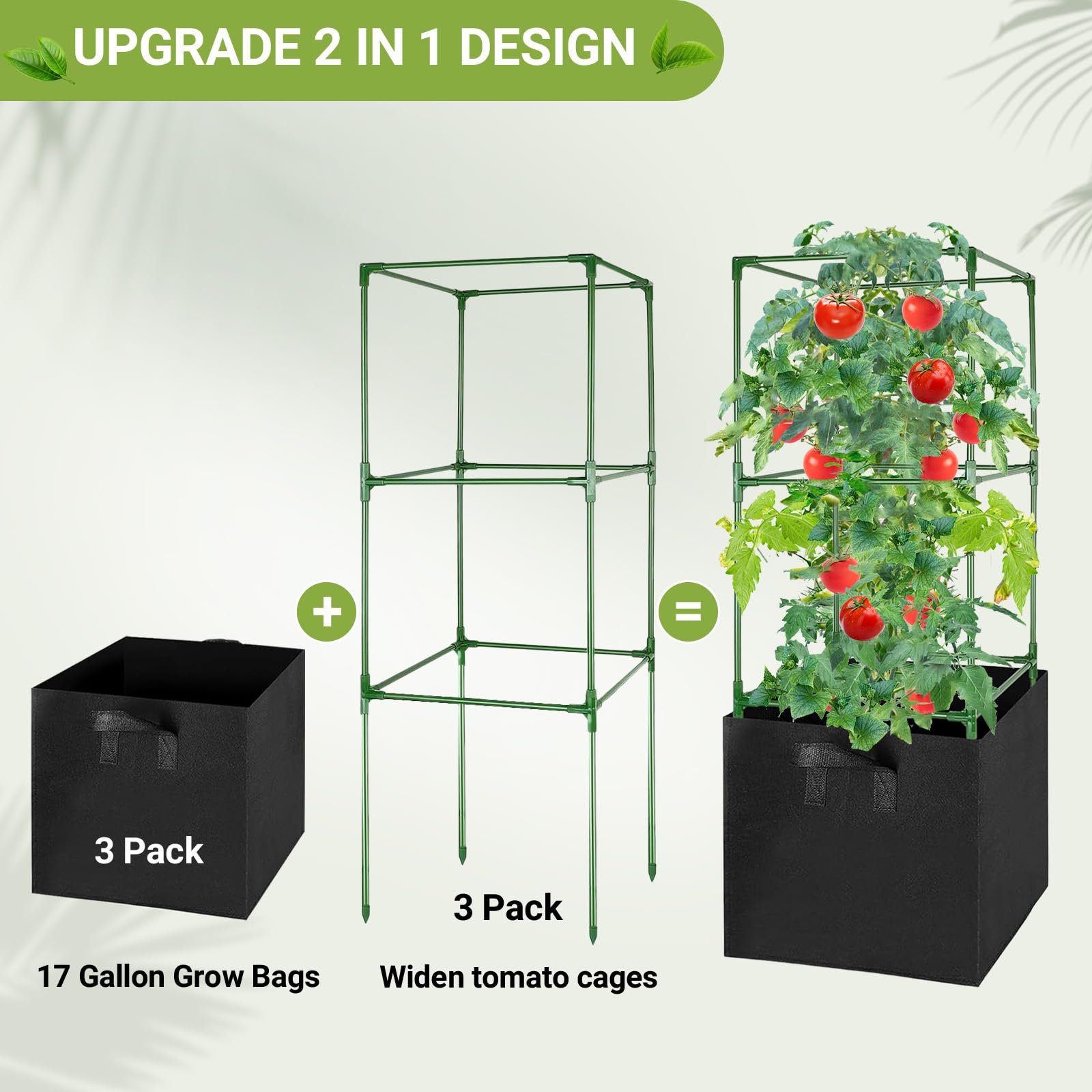 MQHUAYU integrated growing bag design keeps seedlings organized for transplant.