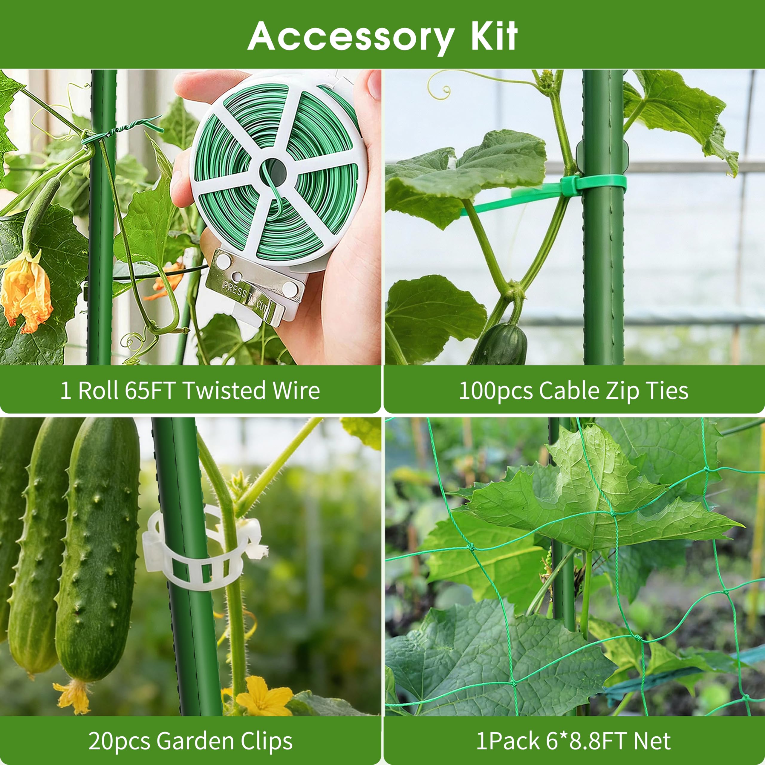MQHUAYU leaf ties X100 provide gentle, adjustable plant support.