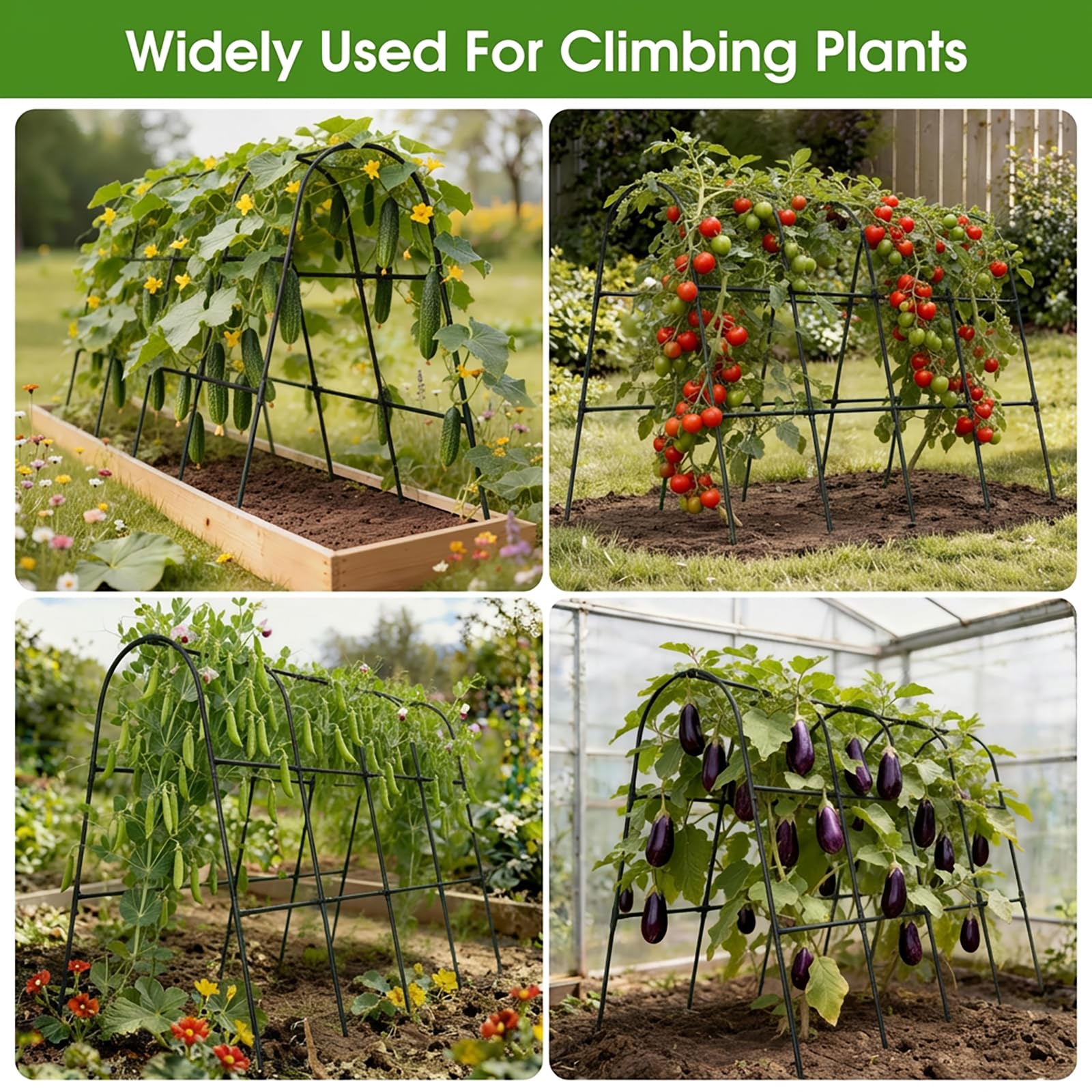 MQHUAYU outdoor trellis suits raised beds and patio gardens.