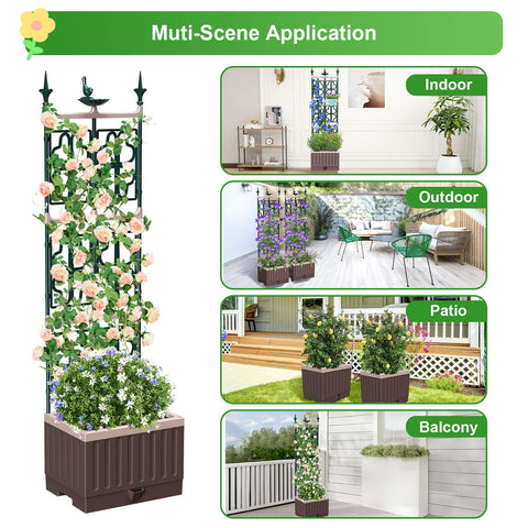 MQHUAYU ideal for patios, balconies, and greenhouses with flexible planting.