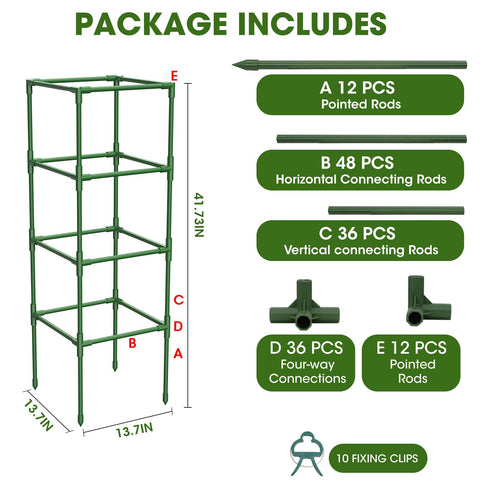 MQHUAYU spacious square design provides ample room for vine growth.