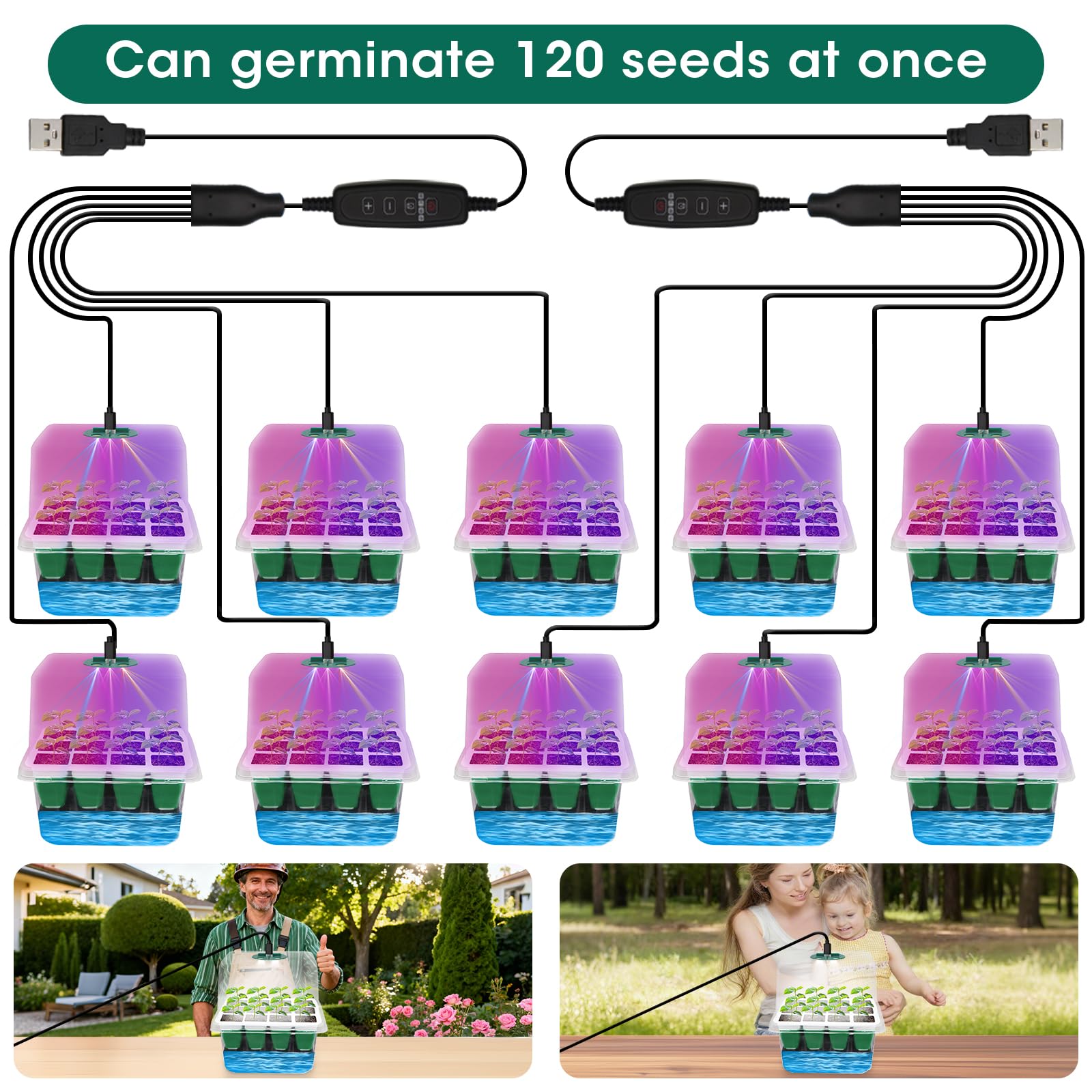 MQHUAYU sustainable seed starting system for home gardens.