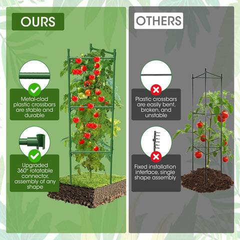 MQHUAYU adjustable shape cage enables square or triangle layouts for flexible trellising