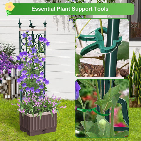 MQHUAYU supports growing tomatoes, beans, and cucumbers in a compact bed.