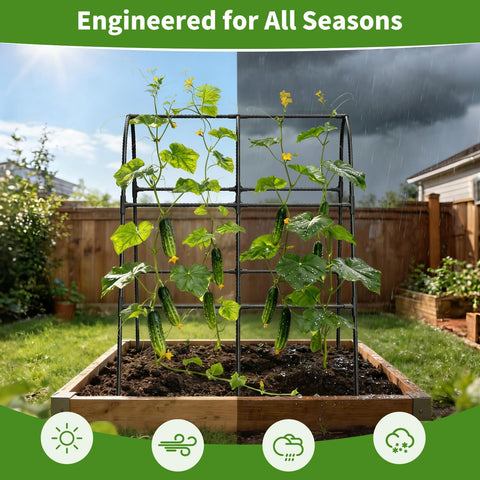 Included netting and manual for MQHUAYU garden trellis