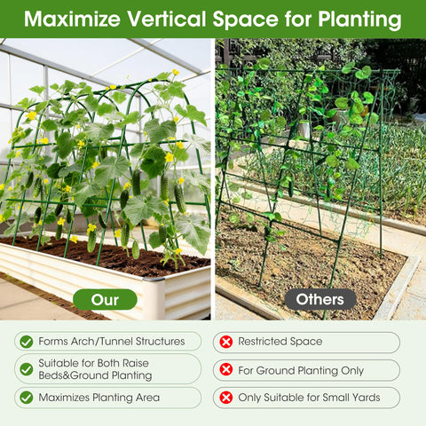 MQHUAYU trellis package content shown including clips and ties