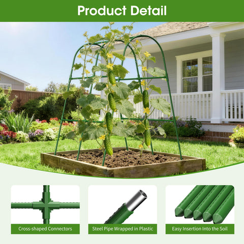 MQHUAYU U-shape stability structure keeps rows upright for easy harvesting.