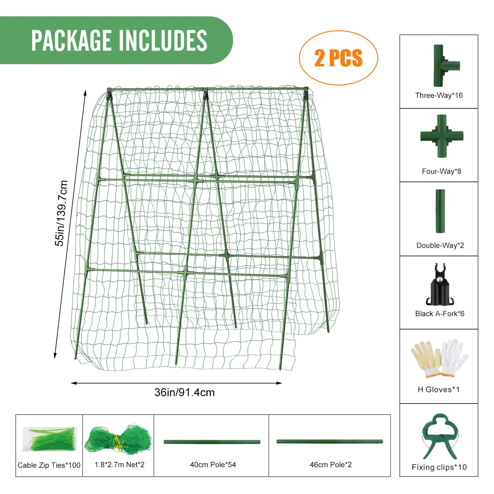 MQHUAYU versatile trellis suits vegetables and flowers for organized growth.