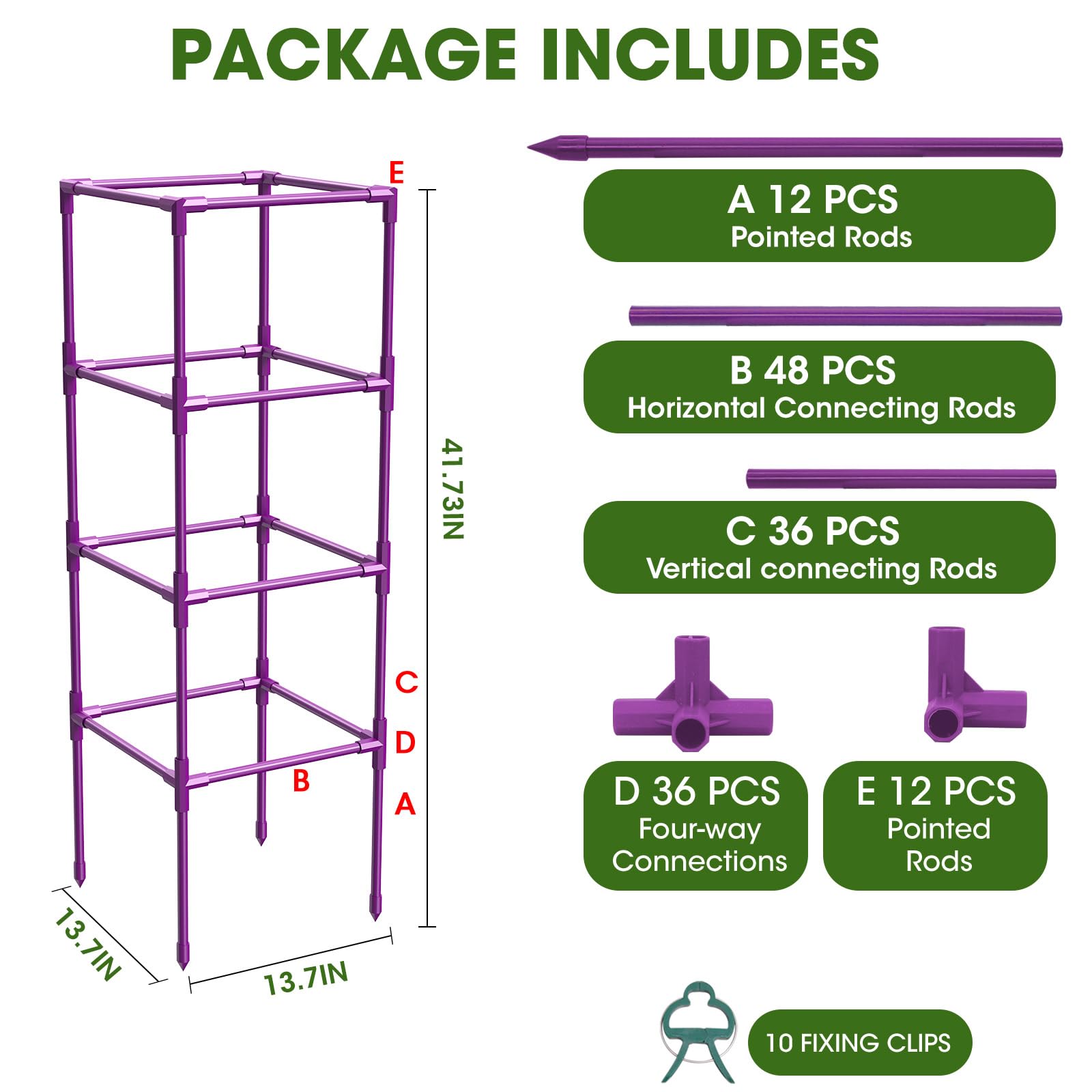 MQHUAYU versatile garden trellis suitable for tomatoes, flowers, and vegetables.
