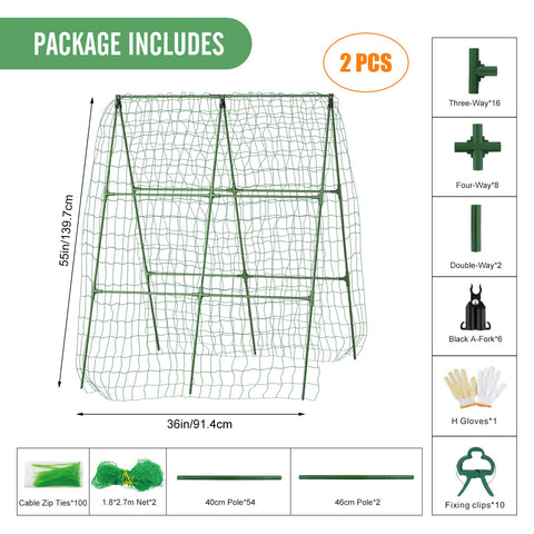 MQHUAYU wide application trellis supports tomatoes grapes cucumbers and more.