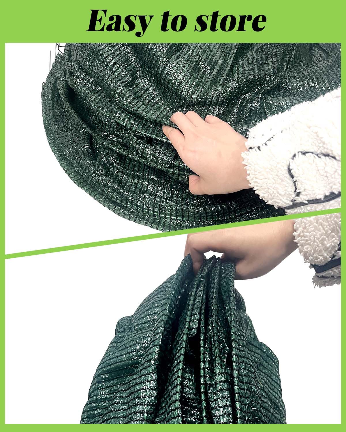 MQJIAZHI accordion folding garden cloche ready for quick deployment.
